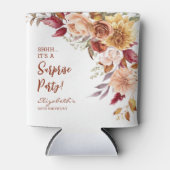 テラコッタかわいらし秋フローラサプライズ誕生日 缶クーラー (正面)