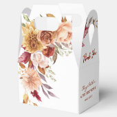 テラコッタかわいらし秋フローラ植物学誕生日 フェイバーボックス (オープン)