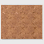 テラコッタきらめく幾何学的 ラッピングペーパー (フラット)