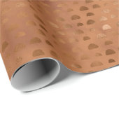 テラコッタきらめく幾何学的 ラッピングペーパー (ロールコーナー)