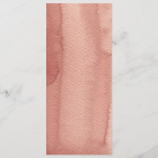 テラコッタとサボテン結婚のメニューカード メニュー (裏面)