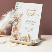 テラコッタとテキーラのモモサバー ブライダルシャワー 台座サイン