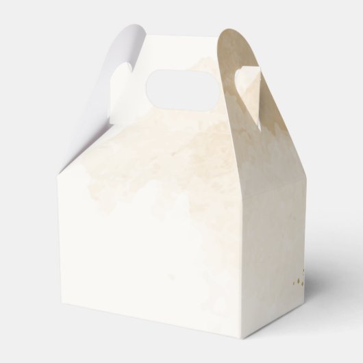 テラコッタとネイビーブルー結婚フラワーズ フェイバーボックス (裏面サイド)