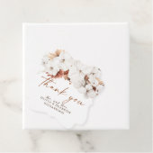 テラコッタと白い花のボヘミアンスタイル サンクス フェイバータグ (インサイチュ)