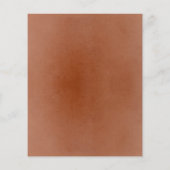 テラコッタと白い花ボホ結婚さんのメニュー チラシ (裏面)