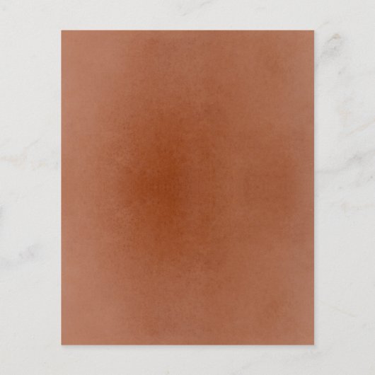 テラコッタと白い花ボホ結婚さんのメニュー チラシ (裏面)