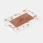 テラコッタと白の蘭フローラボホ結婚ズ ゲストブック (コーナー)