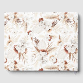 テラコッタと白の蘭フローラボホ結婚ズ ゲストブック (裏面)