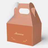 テラコッタと金ゴールドの花嫁のお願い箱 フェイバーボックス (裏面)