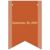 テラコッタと金ゴールド結婚の旗の旗 バンティングフラッグ (第3の旗)