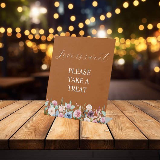 テラコッタのシグネチャースクリプト愛は甘い好意 台座サイン