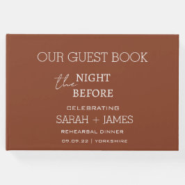 テラコッタのリハーサルディナーの前夜 ゲストブック