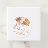 テラコッタの乾燥パーム ブライダルシャワーのお favors タグ (インサイチュ)