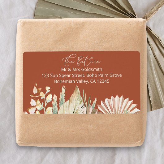 テラコッタの未来ミスター・アンド・ミセス・差出人住所ラベル ラベル