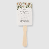 テラコッタの植物性エレガント素モダン ハンドファン (正面)