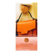 テラコッタの水の色あなたのロゴラックカードを洗う ラックカード (裏面)