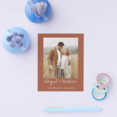 テラコッタの節約 Save The Date 招待状 チラシ (シングル)