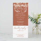 テラコッタの糸が一つの音の中ですべて結婚点灯する 招待状 (スタンド正面)