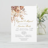 テラコッタの結婚式招待状（スペイン語） 招待状 (スタンド正面)