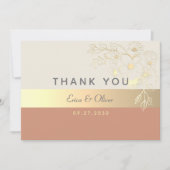 テラコッタの結婚式 サンキューカード (正面)