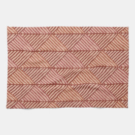 テラコッタの色合い キッチンタオル