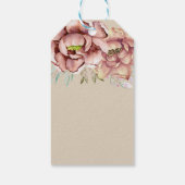 テラコッタの花 ありがとう ブライダルシャワー ギフトタグ (裏面)