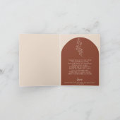 テラコッタの花　夏と秋の季節 サンキューカード (内部)