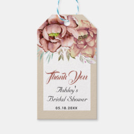 テラコッタの花 感謝の気持ち ブライダルシャワー ギフトタグ