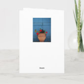 テラコッタの赤いゲラニ考えるウムポット/OF YOU カード (裏面)