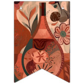 テラコッタの赤ちゃんシャワー バンティングフラッグ (第1の旗)