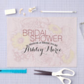 テラコッタの輪郭に沿った花束アートワーク - あなただけの特別な贈り物 薄葉紙 (クラフト)