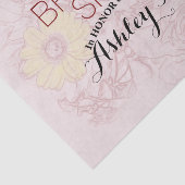 テラコッタの輪郭を描いた花束のアート作品をカスタマイズ 薄葉紙 (詳細)