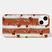 テラコッタの野の花 ストライプ Case-Mate iPhoneケース (裏面 (横))