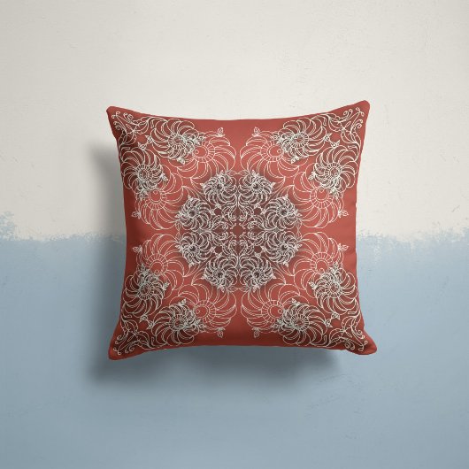 テラコッタの開花を囁く クッション