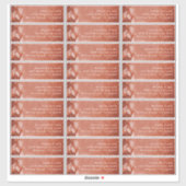 テラコッタの「恋に落ちる」ゲスト用宛名ラベル シール (シート)