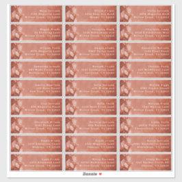 テラコッタの「恋に落ちる」ゲスト用宛名ラベル シール