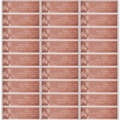 テラコッタの「恋に落ちる」ゲスト用宛名ラベル シール (正面)