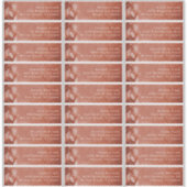 テラコッタの「Fall in Love」ゲスト住所ラベル シール (正面)