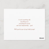 テラコッタは私の花ガールカードになるの ポストカード (裏面)