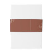 テラコッタアイボリーアイビーフラワーモノグラムエレガント 招待状ベリーバンド (裏面例)