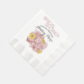 テラコッタアウトルブーケ 縁ありランチョンナプキン (角)