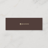 テラコッタアストロロジースターズスタッドイヤリングディスプレイ スキニー名刺 (裏面)