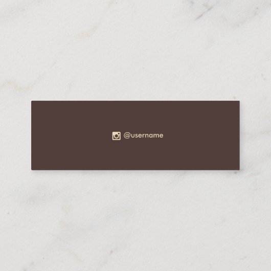 テラコッタアストロロジースターズスタッドイヤリングディスプレイ スキニー名刺 (裏面)