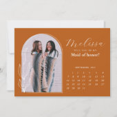 テラコッタアミニマルルチブリデスメイド提案カード 招待状 (正面)