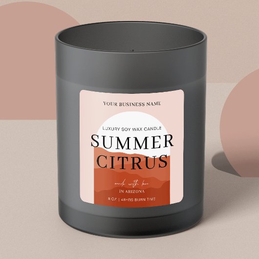 テラコッタアミニマルルチボホキャンドルパッケージング スクエアシール