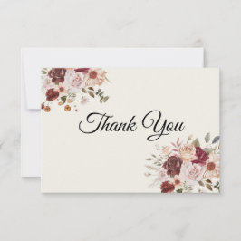 テラコッタアンドグリーンサンキューカード サンキューカード