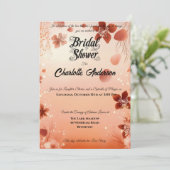テラコッタアンド赤面マクラメボホブライダルシャワー 招待状 (スタンド正面)