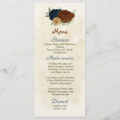 テラコッタアーストーンネイビーフローラ結婚グリーンリー メニュー (正面)