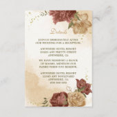 テラコッタアーストーンフローラ結婚グリーンリー エンクロージャーカード (正面)