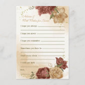 テラコッタアーストーンフローラ結婚グリーンリー エンクロージャーカード (正面)